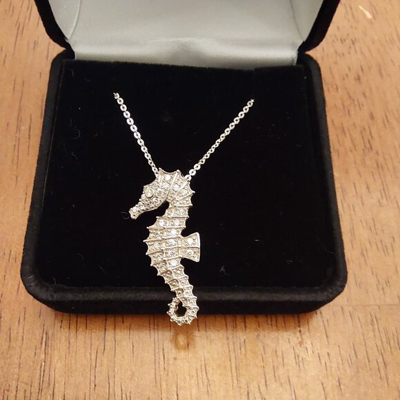 SEAHORSE NECKLACE, VERY BEAUTIFUL VINTAGE - Picture 5 of 16